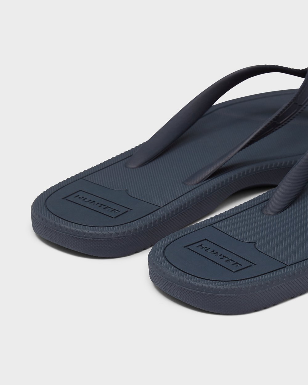 Womens Flip Flops - Hunter Original (41SAQWICP) - Navy